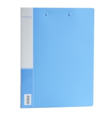 得力(deli) 5309 PP文件夹/长押夹+板夹A4 （蓝色，12只/箱）