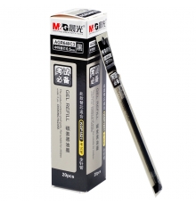 晨光（M&G）AGR640C3 0.5mm 针管型中性笔芯（黑色，20支/盒）按盒售